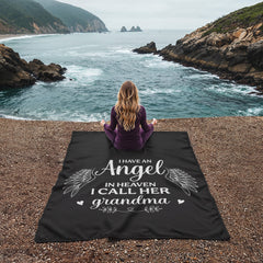 I Have an Angel in Heaven, I Call Her Grandma – Coral Fleece Blanket